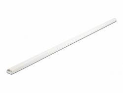 DeLOCK Cable Duct Mini self-closing self-adhesive 15 x 11 mm - length 1 m white (Delock Mini self-closing - kabelkanal)