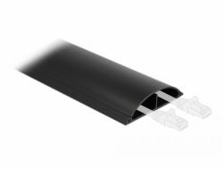 DeLOCK Cable Duct self-adhesive 89 x 21 mm - length 1 m black (Delock kabelkanal)