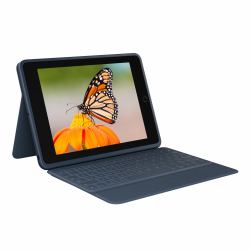 Logitech Rugged Combo 3 Keyboard Case for iPad [7th, 8th, & 9th generation] (RUGGED COMBO 3 CLASSIC BLUE - DEU WW)