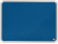 Nobo Premium Plus insert notice board Indoor Blue Aluminium (Nobo 1915187 Premium Plus Blue Felt Notice Board 600x450mm)