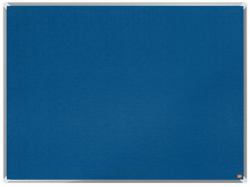 Nobo Premium Plus insert notice board Indoor Blue Aluminium (Nobo 1915189 Premium Plus Blue Felt Notice Board 1200x900mm)