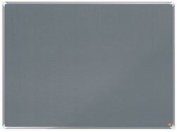 Nobo Premium Plus Felt Notice Board 1200x900mm (Nobo 1915196 Premium Plus Grey Felt Notice Board 1200x900mm)