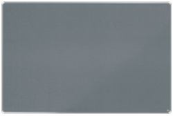 Nobo 1915199 insert notice board Grey Aluminium (Nobo 1915199 Premium Plus Grey Felt Notice Board 1800x1200mm)