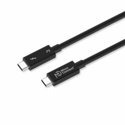 Microconnect TB3010 Thunderbolt cable 1 m 40 Gbit/s Black (Premium Thunderbolt 3 Cable, - 1m, 20 Gbits/s, 240W USB type - C Male/Male Up to 20Gbps data transfer rates, supports PCI Express Gen 3 an...