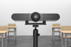 Heckler Design H615-BG video conferencing accessory Camera mount Black (Tripod Mount for Logitech - Meetup [Tripod not included] - H615-BG, Camera mount, Black, Floor, Logitech, MeetUp, Steel - War...