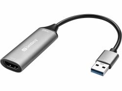 Sandberg HDMI Capture Link to USB-A (HDMI Capture Link to USB-A - HDMI Capture Link to USB, - 2.0, USB Type-A, HDMI output - Warranty: 60M)