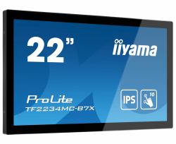 iiyama ProLite TF2234MC-B7X computer monitor 54.6 cm [21.5"] 1920 x 1080 pixels Full HD LED Touchscreen Multi-user Black (iiyama TF2234MC-B7X 22' Touch Monitor)