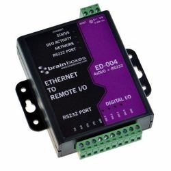 Brainboxes ED-004 digital/analogue I/O module (Ethernet to Digital I/O +RS232 ED-004)