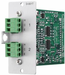 TOA D-001T audio module (D-001T M-9000 Series Dual Mic/Line Input Module with DSP)