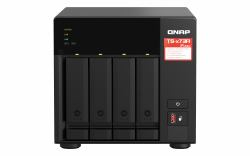 QNAP TS-473A NAS Tower Ryzen Embedded V1500B 8 GB DDR4 0 TB QNAP Turbo System Black (QNAP TS-473A - NAS server - 4 bays - SATA 6Gb/s - RAM 8 GB - 2.5 Gigabit Ethernet)