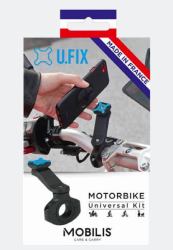 Mobilis 44019 telephone mount/stand Black (U.FIX UNIVERSAL MOTORBIKE KIT - - MADE IN FRANCE)