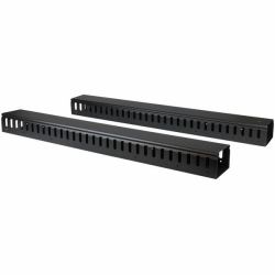 StarTech.com Vertical Cable Organizer with Finger Ducts - 0U - 6 ft. (CABLE MANAGEMENT DUCT 6FT - SERVER RACK VERTICAL FINGER SLOT)
