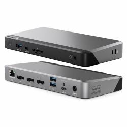 ALOGIC DX3 Triple 4K Display Universal Docking Station – with 100W Power Delivery (ALOGIC UNIVERSAL TRIPLE 4K DOCK - WITH 100W POWER DELIVERY PRIME)