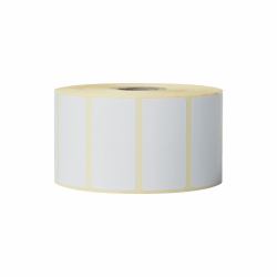 Brother BDE-1J026051-102 printer label White Self-adhesive printer label (DIRECT THERMAL DIE-CUT PAPER LA - BOX OF 16 ROLLS)