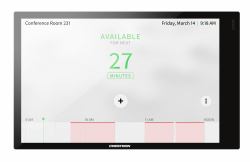 Crestron TSS-770-B-S touch control panel 17.8 cm [7"] 1280 x 800 pixels (Crestron Room Scheduling Touch Screen TSS-770-B-S - Room manager - wireless, wired - Bluetooth, 802.11a/b/g/n/ac - 2.4 Ghz, ...