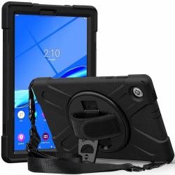 eSTUFF AUSTIN Defender Case for Lenovo TAB M10 HD 2nd Gen [TB-X306X] - Black (Lenovo TAB M10 HD 2nd Gen - [TB-X306X] AUSTIN Defender - without built-in screen protector. Black - Warranty: 24M)