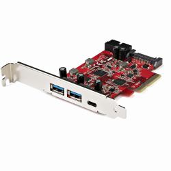 StarTech.com 5-Port USB PCIe Card - 10Gbps USB 3.1 Gen 2 PCIe Card w/ 1x USB-C & 2x USB-A - 1x 2 Port IDC [Internal 5Gbps USB Header Expansion] - USB C PCI Express Controller Card (5-PORT USB PCIE ...