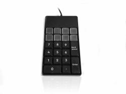 Accuratus S24B Keypad USB Black (Accuratus S24B - Slim-line Professional & Durable Fully Customisable USB Keypad with 24 Programmable Keys. Includes standard keypad buttons and blanks [1Year warran...