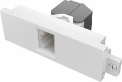 Modular AV faceplate component - RJ45 cat6a module - female on front - butterfly type - bare-wire punch-down on rear - low next noise design - system warranty compliant - fixes into techconnect sur...