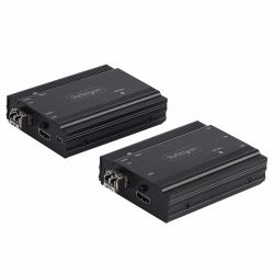 StarTech.com 4K HDMI KVM Extender over Fiber - HDMI Video & USB Remote KVM Switch/Console Extender - up to 984ft/300m [MultiMode] - 2x 10G MMF SFP+ modules - KVM Extension Kit [TX/RX] (4K HDMI EXTE...
