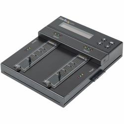 StarTech.com Standalone M.2 SATA & M.2 NVMe Duplicator and Eraser - HDD/SSD Cloner/Wiper for M.2 PCIe AHCI/NVMe, M.2 SATA, 2.5/3.5" SATA Drives - External Hard Drive Eraser/Duplicator, TAA (STANDAL...