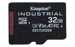 Kingston Technology 32GB microSDHC Industrial C10 A1 pSLC Card Single Pack w/o Adapter (Kingston Industrial - flashhukommelses)