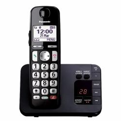 Panasonic KX-TGE820EB telephone DECT telephone Caller ID Black (PANASONIC KX-TGE820EB)