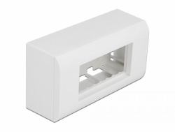 DeLOCK Surface-mounted Housing for Easy 45 Modules 152 x 82 mm, white (Delock Easy 45 - overflademonteret bok)