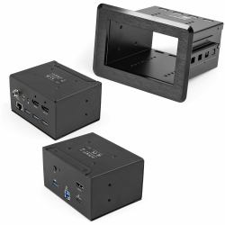 StarTech.com Conference Room Docking Station - Universal Laptop Dock - 4K HDMI, 60W Power Delivery, USB Hub, GbE, Audio - In-Table Connectivity Box For Huddle/Boardroom Collaboration Space (CONFERE...
