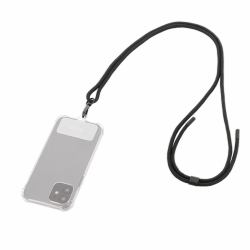 Mobilis 0011340 Universal Removable Smartphone Lanyard - 75 cm - Black (UNIVERSAL REMOVABLE SMARTPHONE - LANYARD 75 CM - BLACK - SOFT BAG)