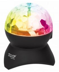 Manhattan Sound Science Disco Light Ball Bluetooth Speaker, FM Radio, Decent Sound Output [3W], 8 hour Playback time, Integrated Controls, Range 10m, microSD card reader, Aux 3.5mm, USB-A charging ...