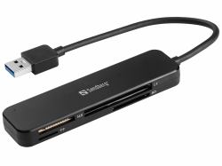 Sandberg USB 3.0 Pocket Card Reader (Sandberg kortlÃ¦ser - USB 3.0)