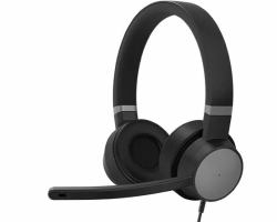 Lenovo Go Wired ANC Headset Head-band Car/Home office USB Type-C Black (Lenovo Go Wired ANC Headset [Thunder Black])
