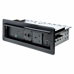 StarTech.com Conference Room Docking Station with Power/Charging; Table Connectivity Box, Universal USB-C Laptop Dock, 60W PD, 4K HDMI, USB Hub, Audio, 1x AC Outlet, 2xUSB Charge Ports (CONFERENCE ...