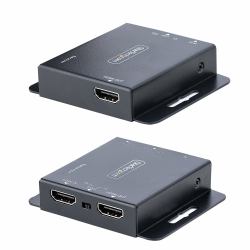 StarTech.com 4K HDMI Extender over CAT6/CAT5 Ethernet Cable, 4K 30Hz or 1080p 60Hz Video Extender, HDMI over Ethernet Cable, HDMI Transmitter and Receiver Kit, IR Remote Control (HDMI EXTENDER OVER...