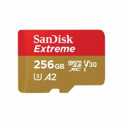 SanDisk Extreme 256 GB MicroSDXC UHS-I Class 10 (SanDisk Extreme - flashhukommelseskort)