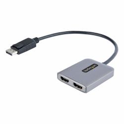 StarTech.com DP to Dual HDMI MST HUB - Dual HDMI 4K 60Hz - DisplayPort Multi Monitor Adapter with 1ft / 30cm cable - DP 1.4 Multi Stream Transport Hub, DSC | HBR3 - DP to HDMI Splitter (Startech DP...