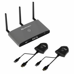 Kindermann KLICK & SHOW K-FX HDMI Kit, Wireless Conferencing System with 2 HDMI transmitters (Klick&Show K-FX HDMI Kit)