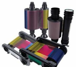 Evolis YMCKO printer ribbon 300 pages Black, Cyan, Grey, Magenta, Yellow (YMCKO Color Ribbon - 300 - prints / roll, for Primacy 2 - Warranty: 3M)