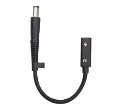 CoreParts MBXUSBC-CO0004 cable gender changer USB C 7.4 x 5 mm Black (Conversion Cable for HP - Convert USB-C to 7.4*5.0mm - Connects all HP Laptop that require 7.4*5.0mm to USB-C Chargers - Upto 1...