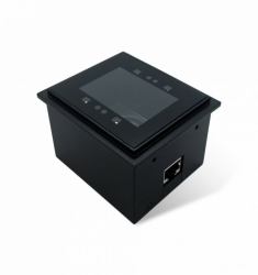 Newland FM3056 Fixed bar code reader 1D/2D CMOS Black (FM30 Grouper II 2D CMOS fixed - mounted reader for kiosk - integration with flush glass front optimized to read from cell phone & paper. - War...