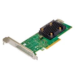 Broadcom HBA 9500-8i interface cards/adapter Internal SAS, SATA (Broadcom 9500 series 8i Tri-mode - Host bus adapter - 8 Channel - SATA 6Gb/s / SAS 12Gb/s / PCIe 4.0 [NVMe] - PCIe 4.0 x8)