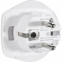 1500211-E Power Plug Adapter - Type F Universal White - Warranty: 12M