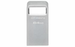 Kingston Technology DataTraveler 64GB Micro 200MB/s Metal USB 3.2 Gen 1 (Kingston DTMC3G2/64GB 64GB DataTraveler Micro USB Flash Drive, USB 3.2, Metal Casing, Up to 200MB/s)