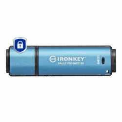 Kingston Technology IronKey 64GB Vault Privacy 50 AES-256 Encrypted, FIPS 197 (64GB IRONKEY VAULT PRIVACY 50 - AES-256 ENCRYPTED FIPS 197)