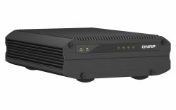 QNAP TS-I410X NAS Tower Intel Atom® x6425E 8 GB 0 TB QNAP QTS Black (QNAP TS-i410X-8G 4-Bay Wide Temperature & Fanless 10GbE Industrial NAS with 8GB RAM)