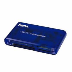 Hama USB CardReaderWriter 35in1 card reader Blue (35IN1 USB2.0 MULTI CARD READER BLUE)