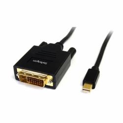 StarTech.com 6ft [1.8m] Mini DisplayPort to DVI Cable - Mini DP to DVI Adapter Cable - 1080p Video - Passive mDP to DVI-D Single Link, mDP or Thunderbolt 1/2 Mac/PC to DVI Monitor/Display (1.8M MIN...