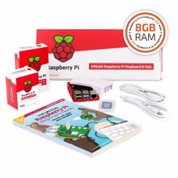 Raspberry Pi SI-RPI4B-FULL8GB development board BCM2711 1500 MHz (RASPBERRY PI 4B 8GB FULL KIT - WITH RED / WHITE HOUSING)
