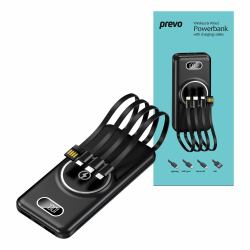 PREVO SP5002 power bank 1000 mAh Wireless charging Black (Prevo SP5002 Wireless Charging Power Bank,10000mAh Portable Charging for Smart Phones, Tablets and Other Devices, Charge Multiple Devices w...